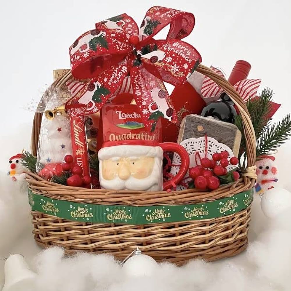 Angroos Premium Christmas corporate gift baskets includes Yummy cake,  sparkling juice, Chocolates and many items (big pack) : Amazon.in: Grocery  & Gourmet Foods