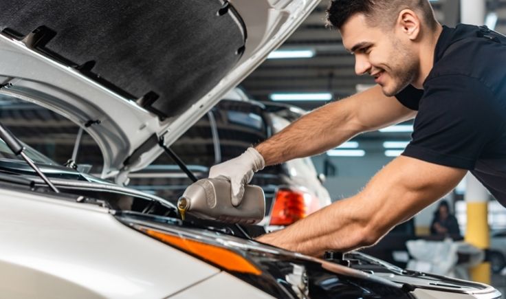 Troca de óleo automotivo