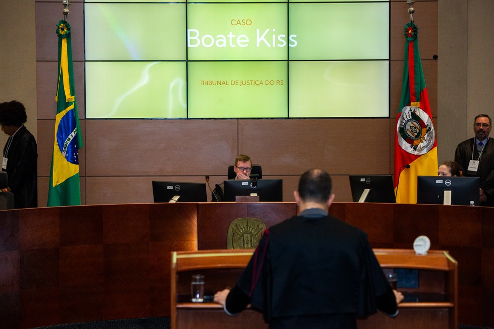 Julgamento dos recursos dos quatro condenados pelo incêndio na Kiss — Foto: Juliano Verardi/TJRS