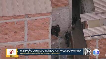 Policia realiza operação contra o tráfico na favela do Moinho Policia realiza operação contra o tráfico na favela do Moinho