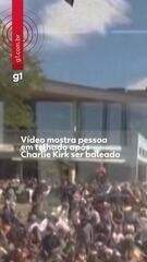 Vídeo mostra pessoa em telhado após Charlie Kirk ser baleado