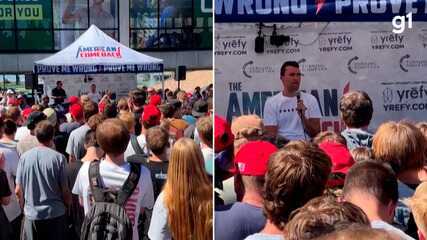 VÍDEO mostra momento em que Charlie Kirk é baleado durante evento em universidade nos EUA