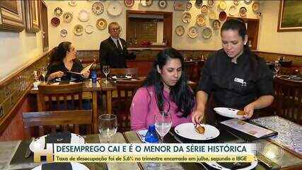 Desemprego recua para 5,6% no trimestre encerrado em julho, menor nível da série histórica do IBGE