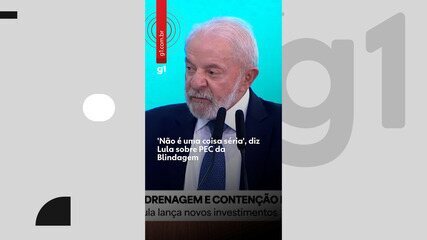 'Não é uma coisa séria', diz Lula sobre PEC da Blindagem