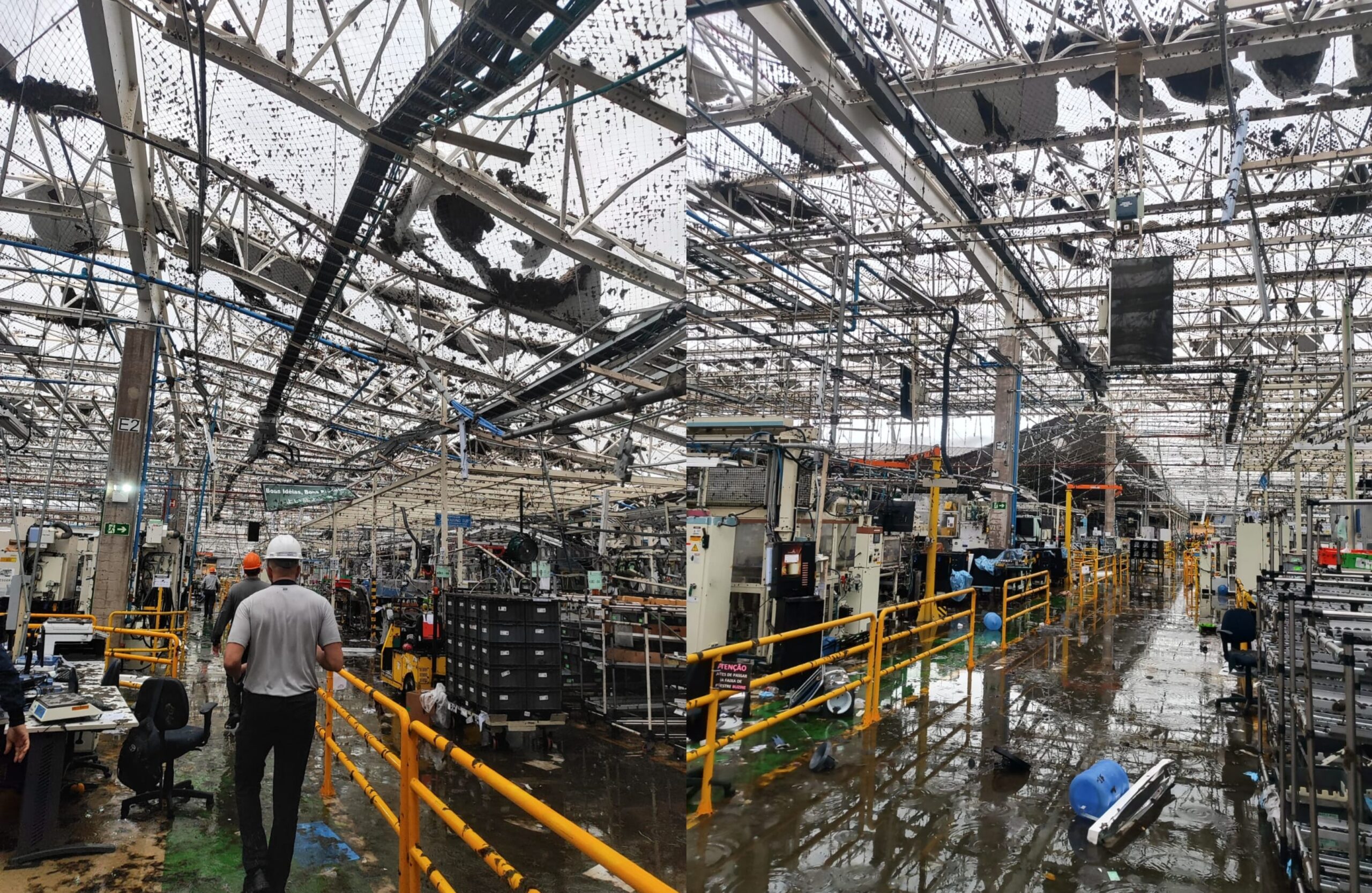 Trabalhadores da Toyota aprovam layoff após vendaval destruir fábrica