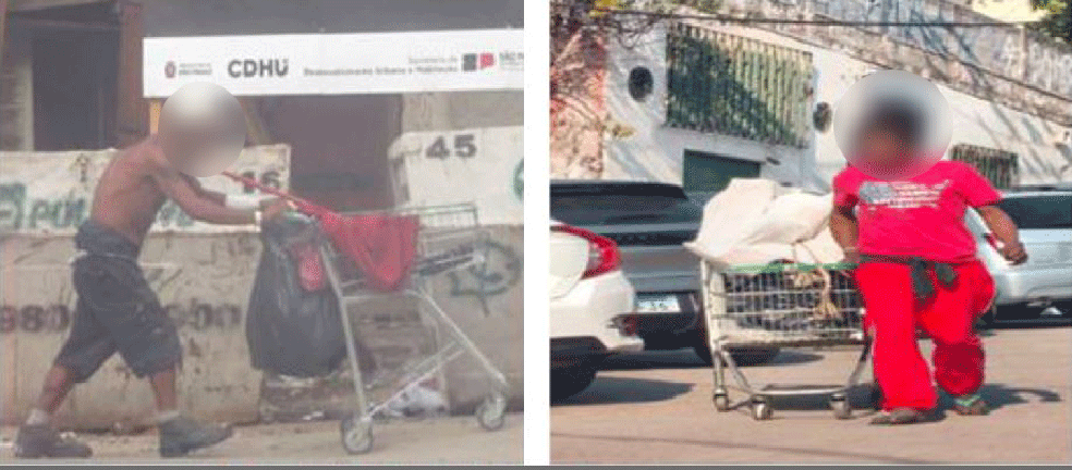 Carroceiros transportavam drogas da Favela do Moinho para a Cracolândia, segundo Gaeco do MP-SP — Foto: Reprodução