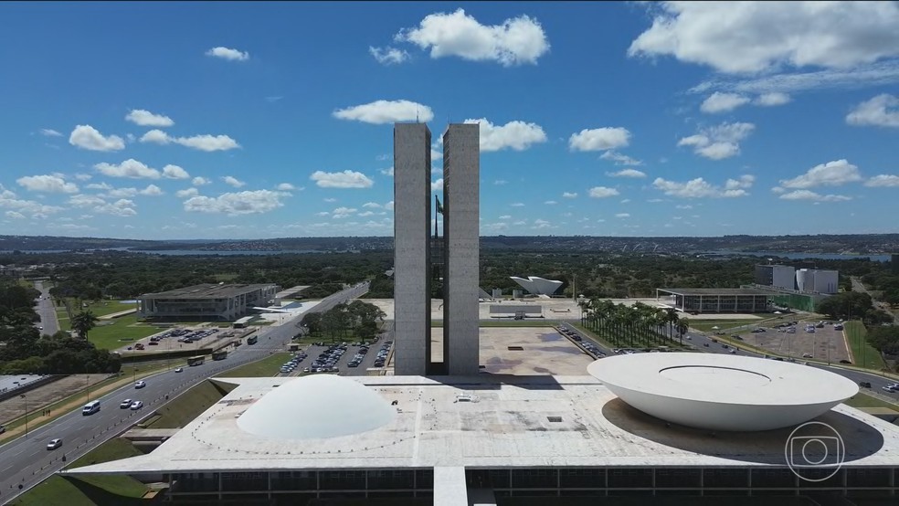No Congresso, governo tenta barrar a votação do projeto de anistia defendido pela oposição — Foto: Jornal Nacional/ Reprodução