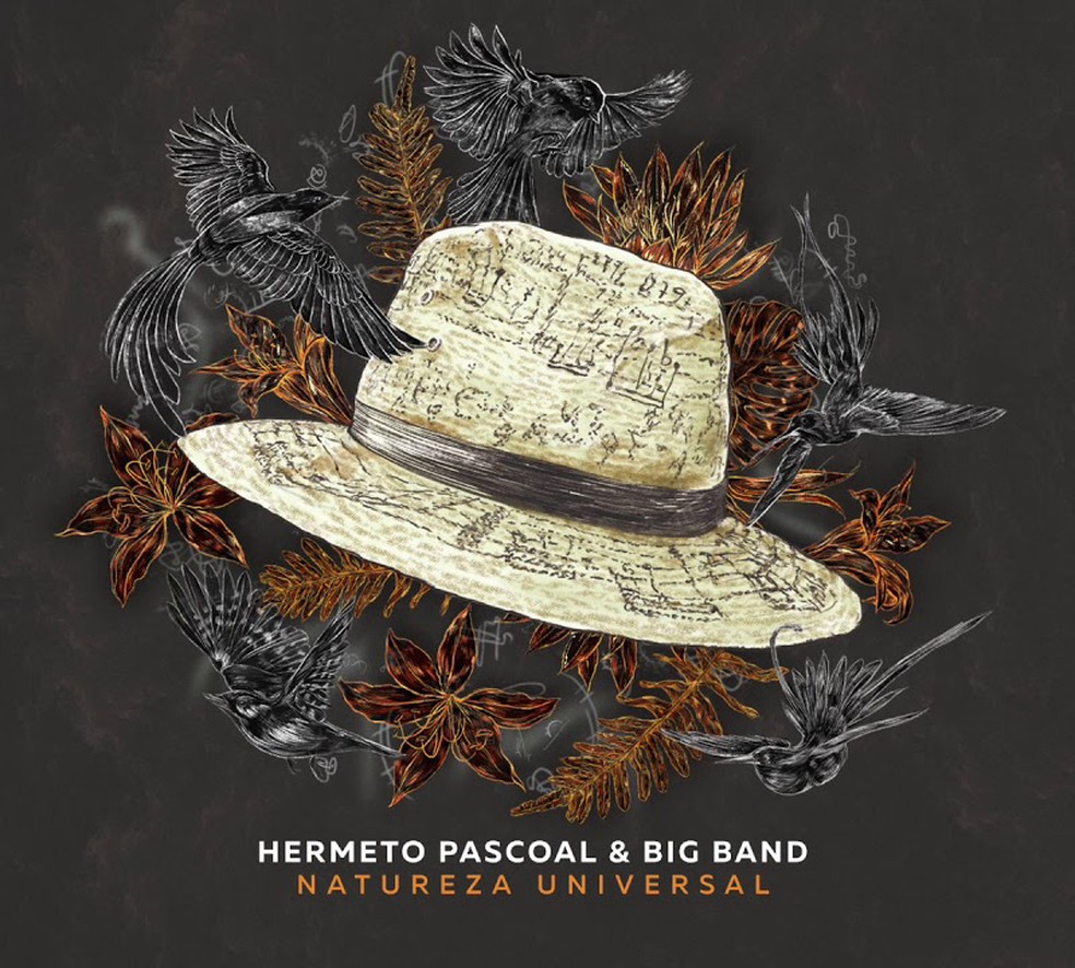 Capa do álbum 'Natureza universal', de Hermeto Pascoal & Big Band — Foto: Divulgação