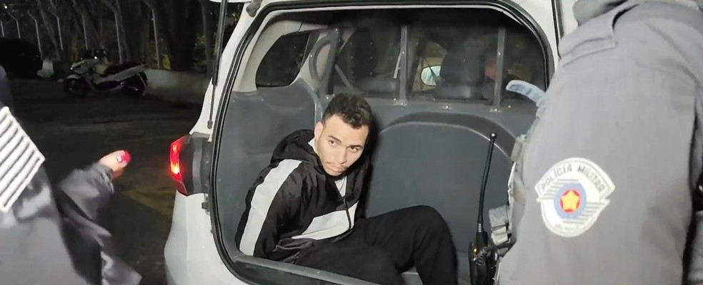 Polícia prende acusado de atirar no pescoço de policial em Paraisópolis — Foto: Reprodução/TV Globo
