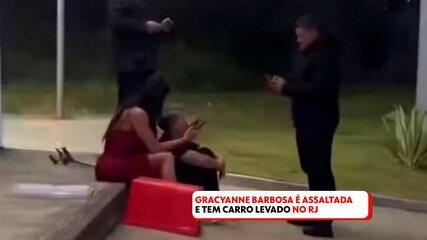 Gracyanne Barbosa é assaltada na Barra e tem carro levado por bandidos Gracyanne Barbosa é assaltada na Barra e tem carro levado por bandidos