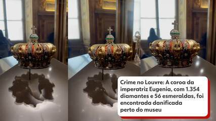 Coroa da imperatriz Eugenia, com 1.354 diamantes, foi encontrada perto do museu Coroa da imperatriz Eugenia, com 1.354 diamantes, foi encontrada perto do museu