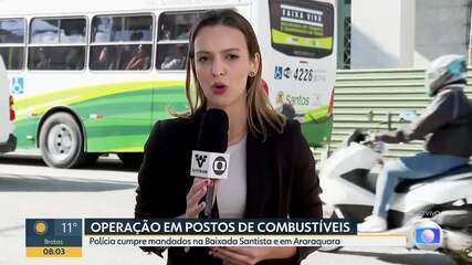 Polícia cumpre mandados de busca em postos de combustíves da Baixada Santista e Araraquara