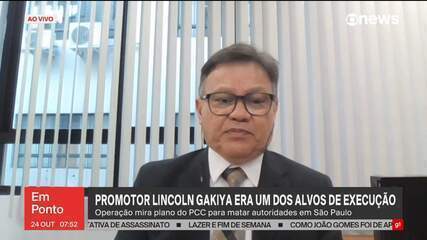Promotor Lincoln Gakiya fala sobre operação que mira plano do PCC para matar autoridades em SP Promotor Lincoln Gakiya fala sobre operação que mira plano do PCC para matar autoridades em SP