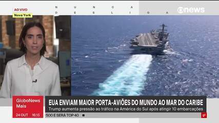 Governo Trump envia ao Caribe grupo de ataque com maior porta-aviões do mundo Governo Trump envia ao Caribe grupo de ataque com maior porta-aviões do mundo