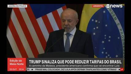 Trump confirma que vai se encontrar com Lula na Malásia Trump confirma que vai se encontrar com Lula na Malásia