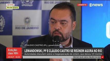 Castro e Lewandowski anunciam criação de escritório emergencial contra o crime organizado Castro e Lewandowski anunciam criação de escritório emergencial contra o crime organizado