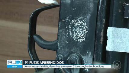 Arsenal de fuzis apreendido na Penha e no Alemão incluía armas de exércitos de Venezuela, Argentina, Peru e Brasil Arsenal de fuzis apreendido na Penha e no Alemão incluía armas de exércitos de Venezuela, Argentina, Peru e Brasil