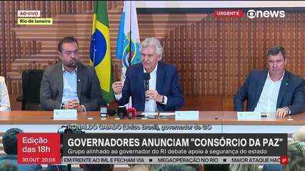 Governadores anunciam 'consórcio da paz' Governadores anunciam 'consórcio da paz'
