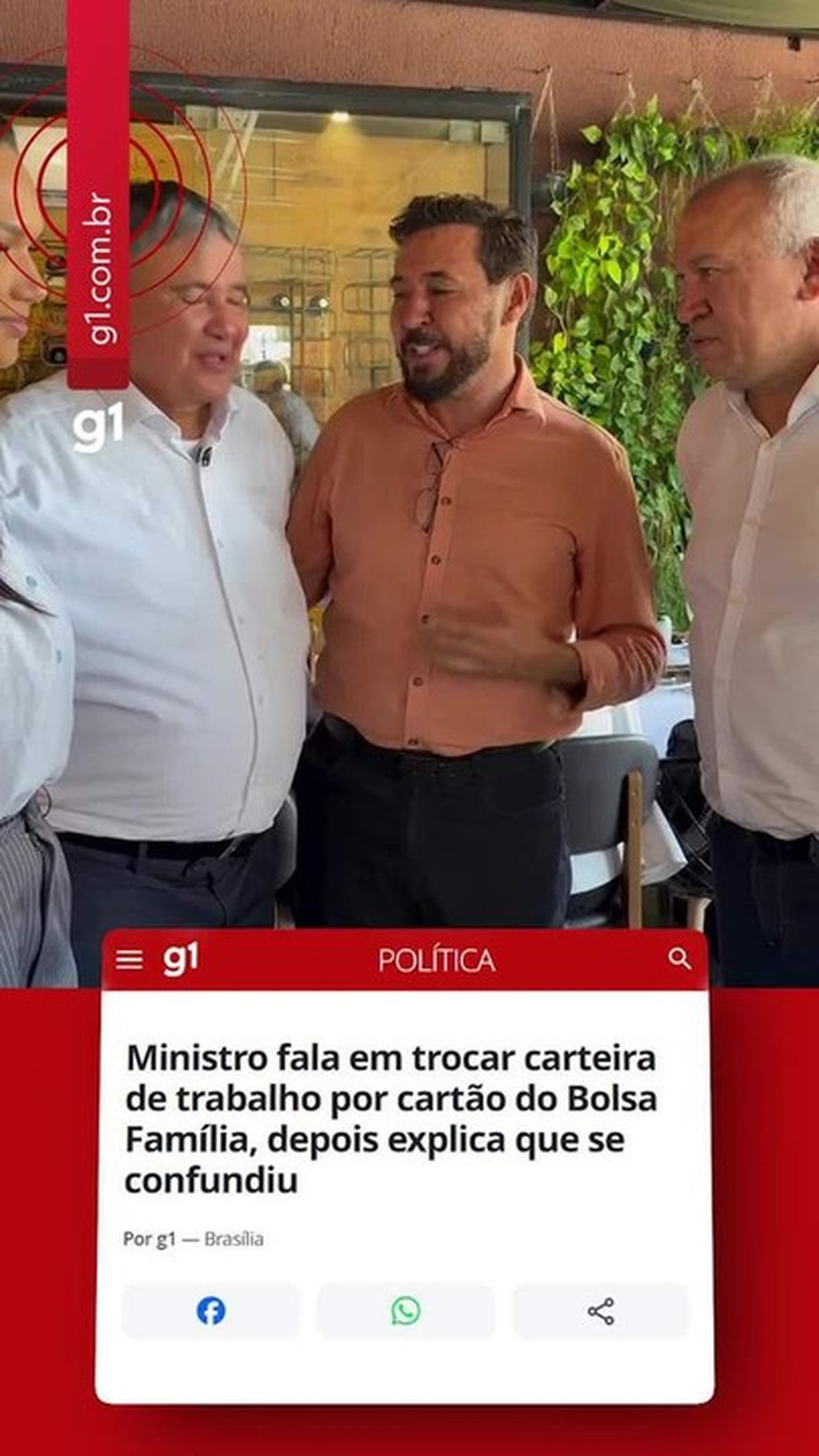 Ministro fala em trocar carteira de trabalho por cartão do Bolsa Família