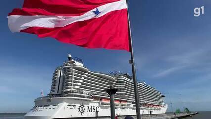 Transatlântico chega a Belém para a COP 30