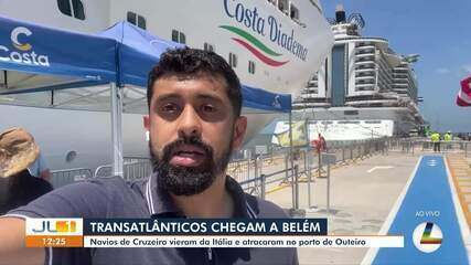 g1 na Cop: Transatlânticos chegam a Belém para hospedar delegações