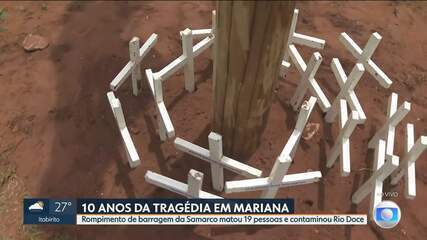 Rompimento de barragem da Samarco completa 10 anos e famílias relembram vítimas da tragédia