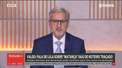 Valdo: Fala de Lula sobre 'matança' saiu do programa