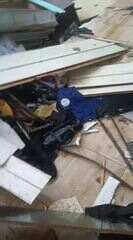 Tempestade gera destruição em Rio Bonito do Iguaçu. Imagem cedida: Gilmar Zánotto