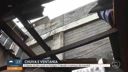 Rio está no Estágio 2 por causa da chuva e ventania que atinge a cidade