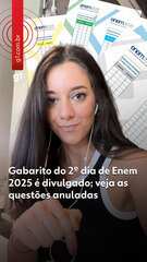 Gabarito do 2º dia de Enem 2025 é divulgado; veja as questões anuladas