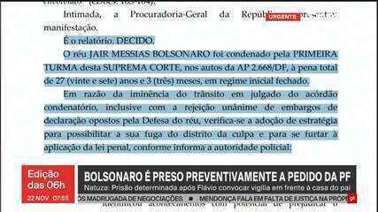 Bolsonaro violou a tornozeleira e tinha 'elevado risco de fuga, diz Moraes