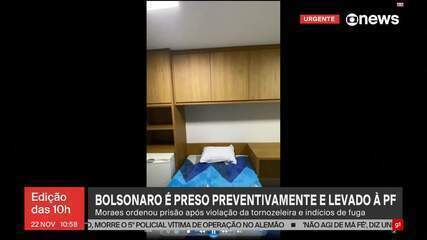 Veja como é a 'Sala de Estado' onde Bolsonaro ficará preso