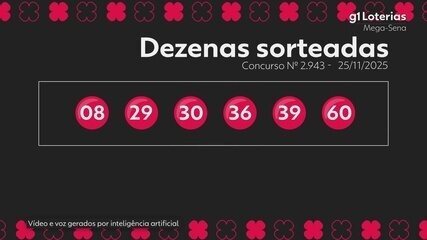 G1 | Loterias - Mega-Sena 2943