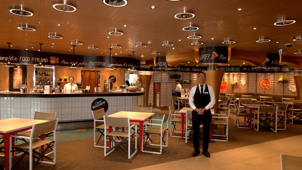 Restaurante do Costa Diadema. — Foto: Reginaldo Gonçalves/TV Liberal