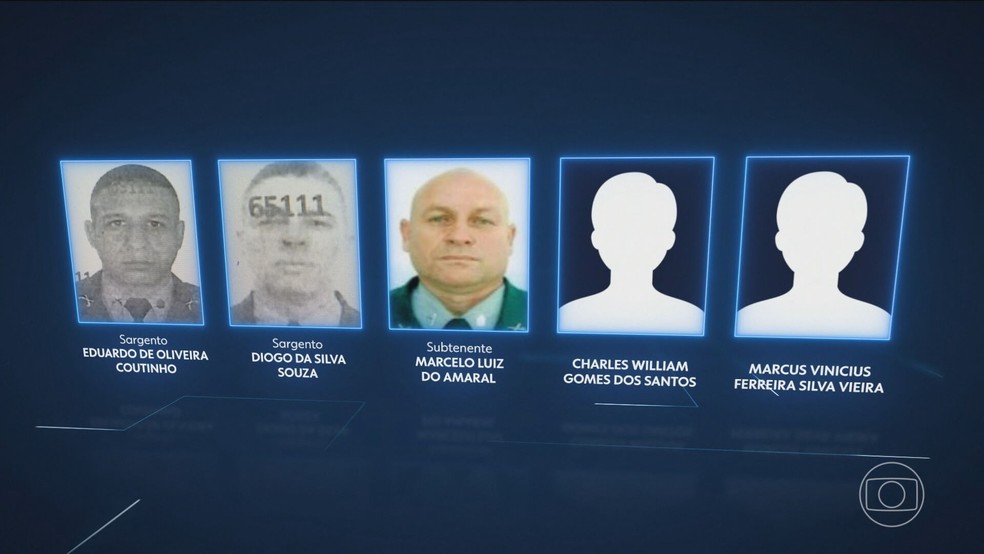 Corregedoria da PM do Rio prende 5 PMs suspeitos de furtar fuzis na megaoperação de outubro — Foto: Reprodução/TV Globo