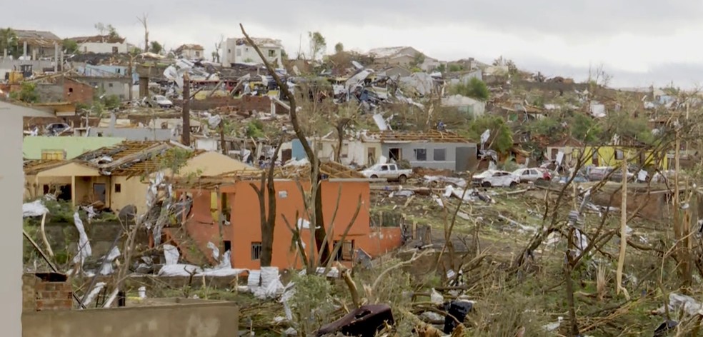 Rio Bonito do Iguaçu está em estado de calamidade pública. — Foto: RPC