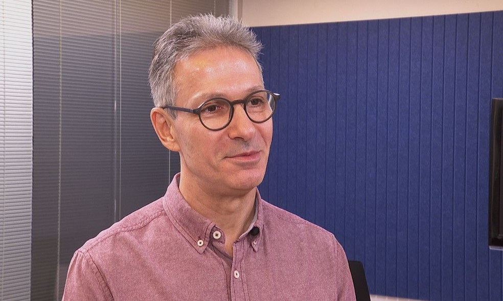 Romeu Zema (Novo), governador de Minas Gerais, em visita a Ribeirão Preto (SP). — Foto: Sergio Oliveira/EPTV