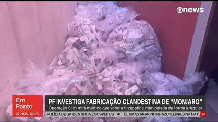 Polícia Federal faz operação para investigar fabricação clandestina de Mounjaro