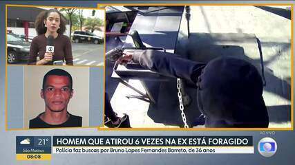 Polícia procura por homem que atirou contra a ex com duas armas dentro de pastelaria