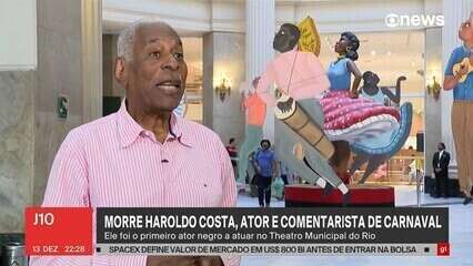 Haroldo Costa, ator e comentarista de carnaval, morre aos 95 anos no Rio