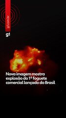 Nova imagem mostra explosão do 1º foguete comercial lançado do Brasil