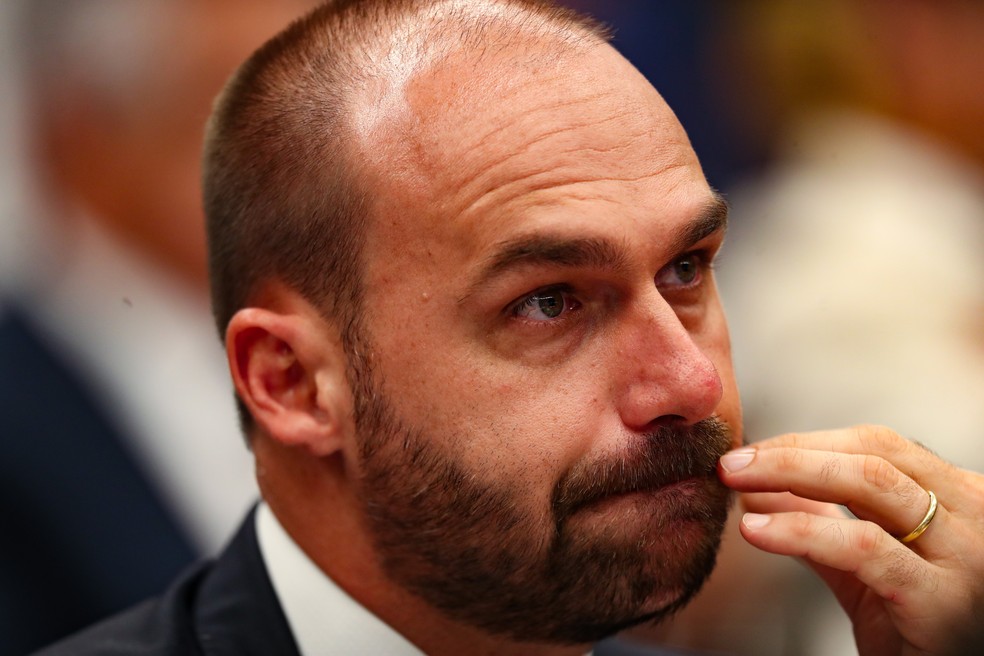 O deputado Eduardo Bolsonaro, que está nos EUA — Foto: Wilton Junior/Estadão Conteúdo