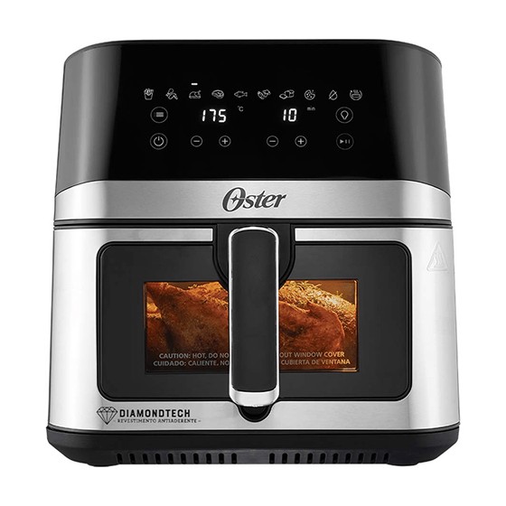 Airfryer Oster DiamondTech com visor