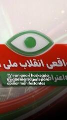 TV iraniana é hackeada e exibe mensagem para manifestantes