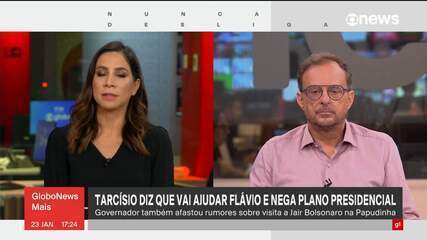 Tarcísio diz que vai ajudar Flávio Bolsonaro e nega plano de disputar a Presidência