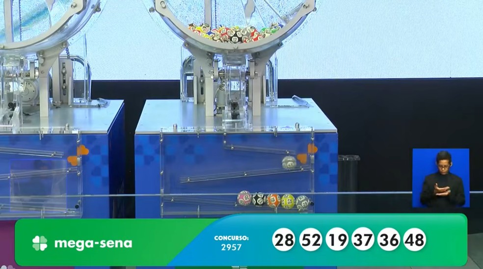 Mega-Sena, concurso 2.957 — Foto: Reprodução/Caixa