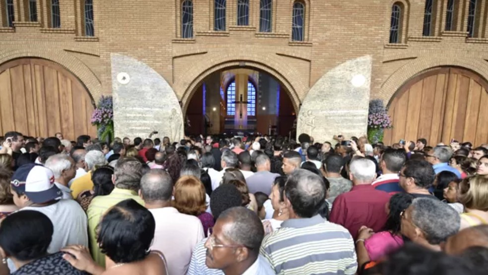 Porta Santa do Santuário Nacional de Aparecida — Foto: Thiago Leon