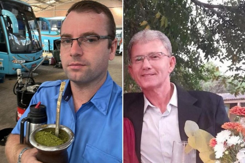 Carlos Blank e Luiz Anselmo da Silva estão entre as vítimas de acidente na BR-116 — Foto: Arquivo pessoal/Éder Ricardo Blank