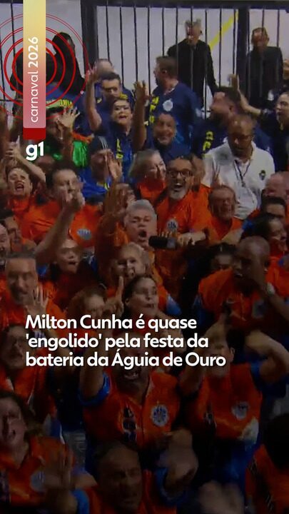 VÍDEO: Milton Cunha é quase engolido pela festa da Águia de Ouro