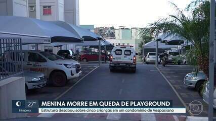 Menina morre em queda de playground em Vespasiano